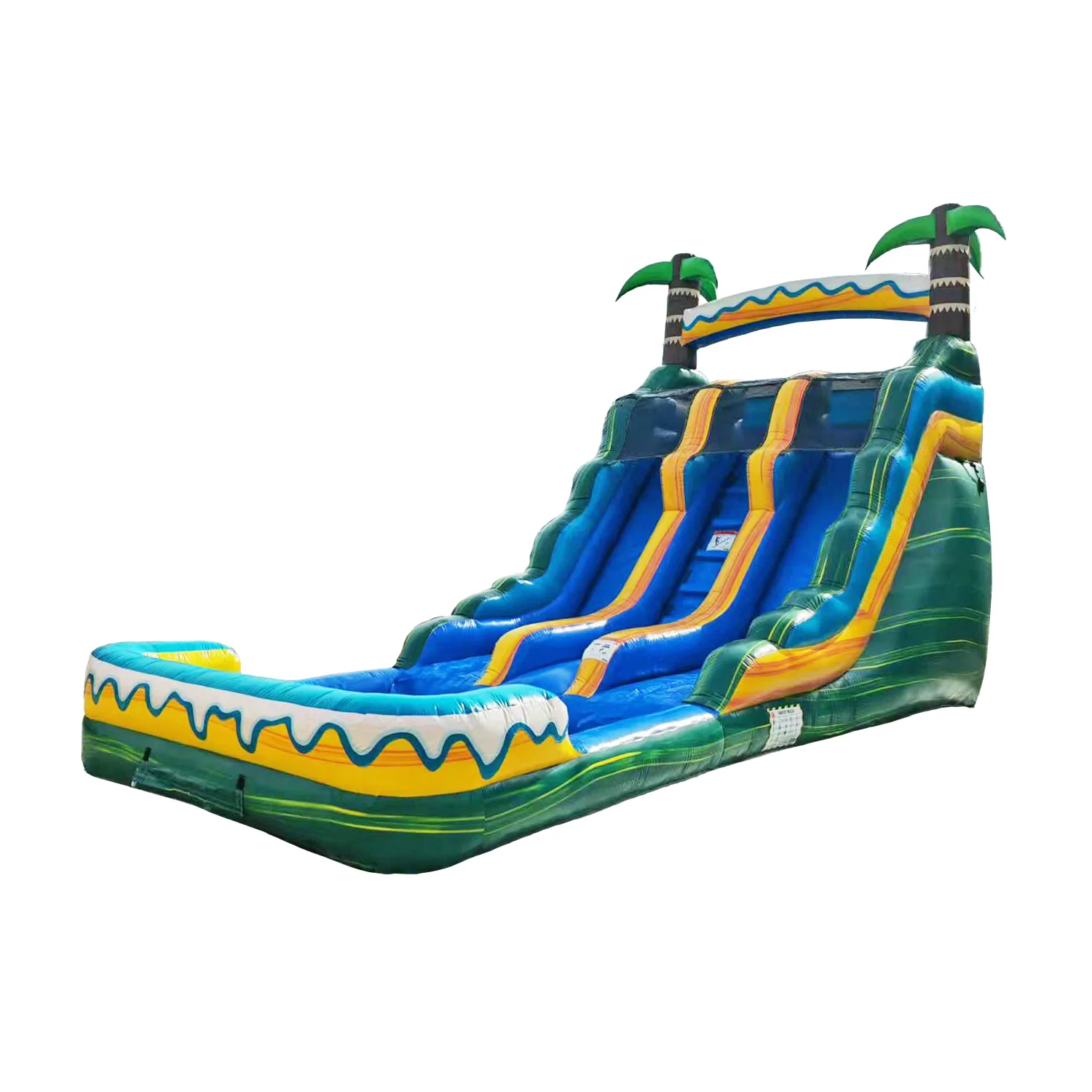 Tropical Breeze 15' Dual Lane Waterslide
